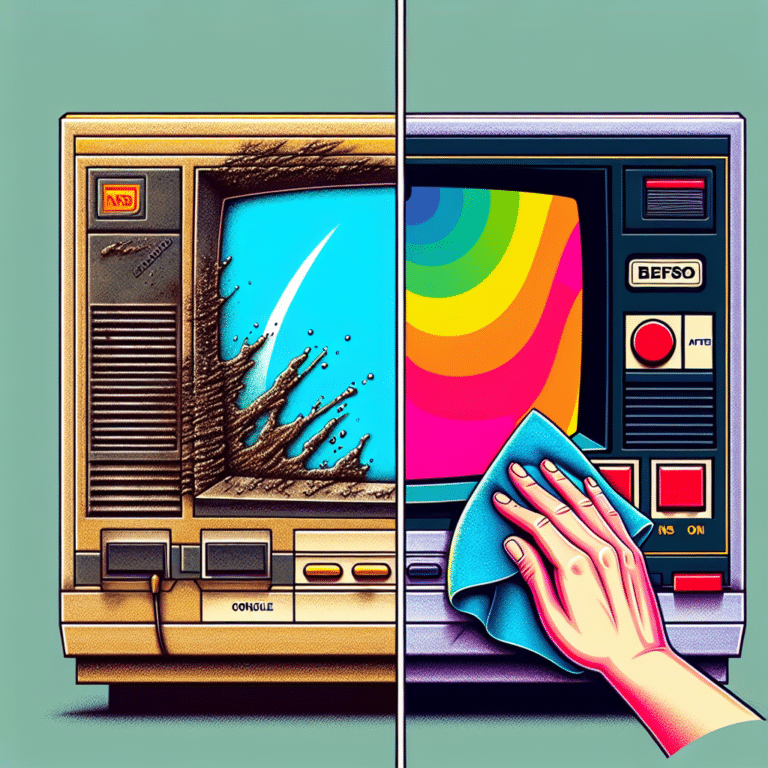 Reviving the Vibrance: Cleaning Retro Console Screens