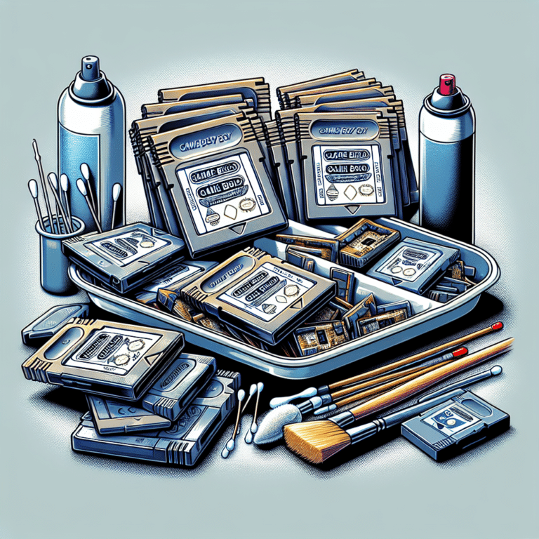 The Art of Cleaning Game Boy Cartridges