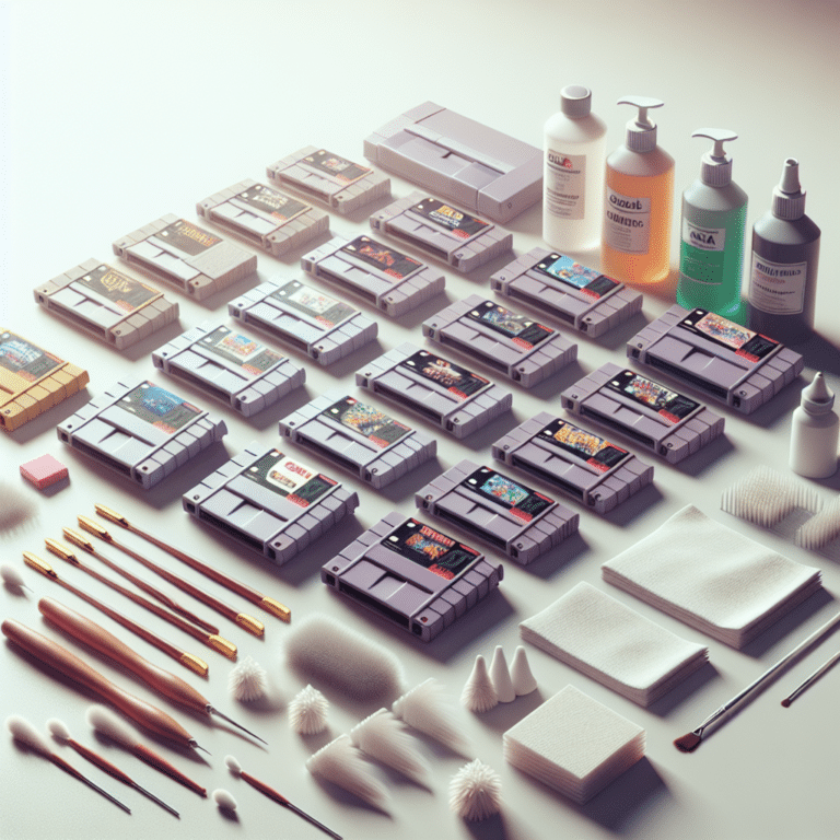 Gentle Care for Game Cartridges: A Retro Console Cleaning Guide