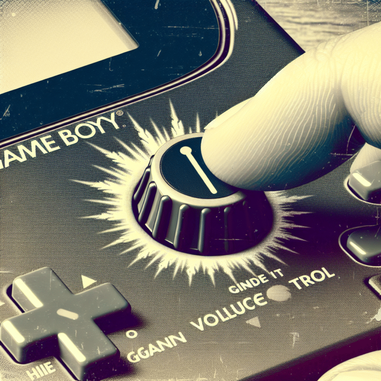 Adjusting Your Game Boy Volume Control: Detailed Guide